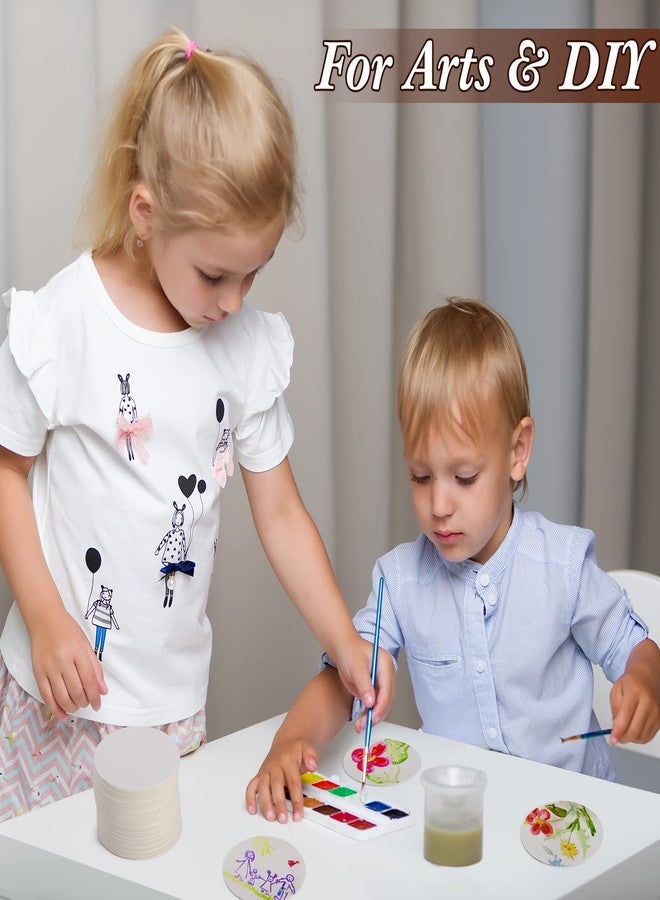 تاوباري مجموعة تاوباري من 1000 قطعة من قواعد الأكواب الورقية للاستخدام مرة واحدة، بسماكة 1 مم، وقاعدة أكواب دائرية من الورق المقوى مقاس 4 بوصات، مناسبة للمشروبات في البارات والأعمال اليدوية والفنون وحفلات الزفاف (أبيض) - Image 5